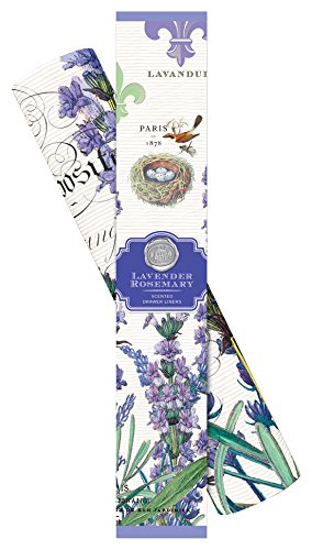Michel Design Works Scented Drawer Liners - Lavender & Rosemary Fragrance | Fresh Scent for Closets, Dressers & Storage | Home & Bedroom Organizing Essential