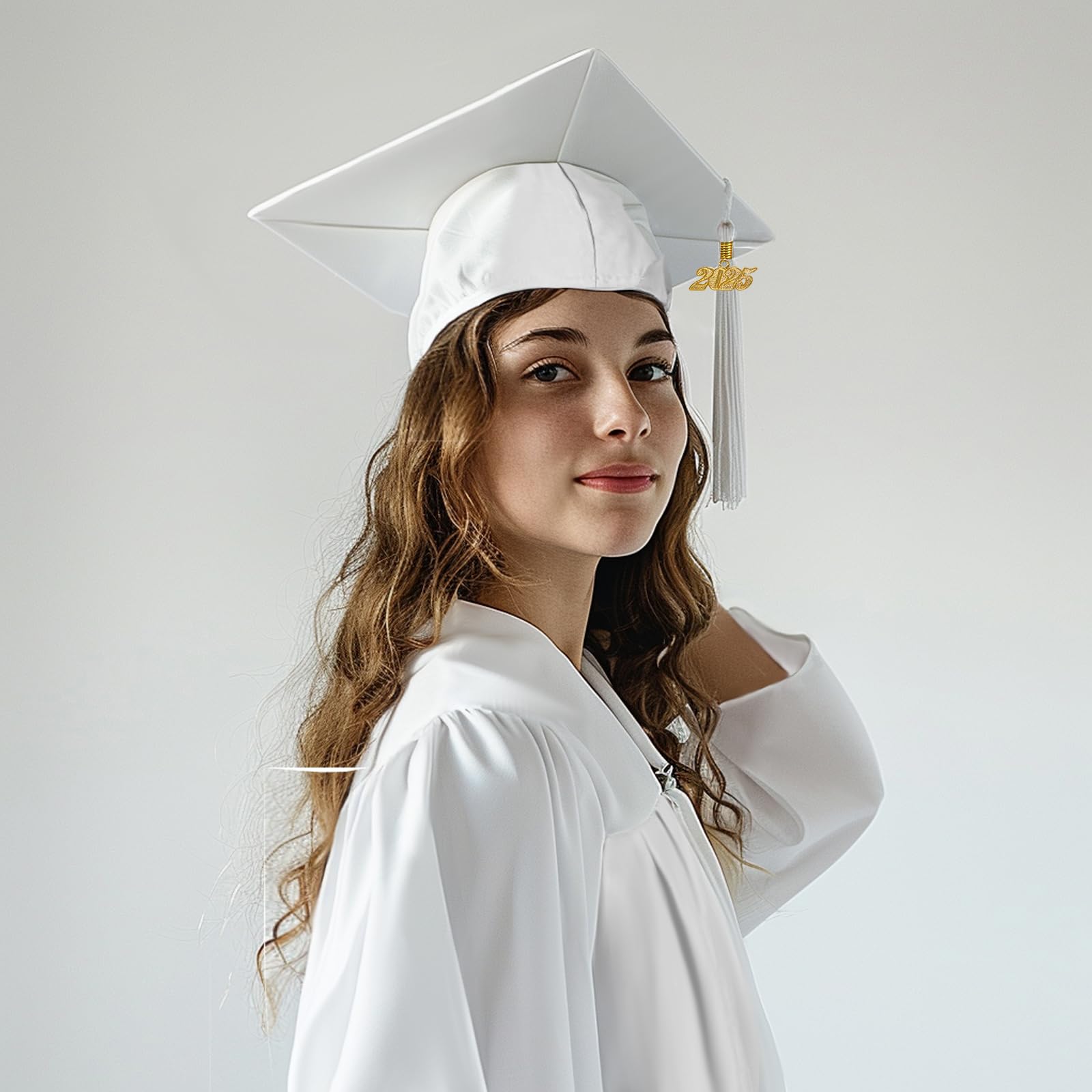 2025 Graduation Tassel with Year Charm - Happy Secret Graduation Cap Tassel Accessories for High School & College Ceremonies - Perfect for 2025 Graduates, Commencement Decor & Photo Props