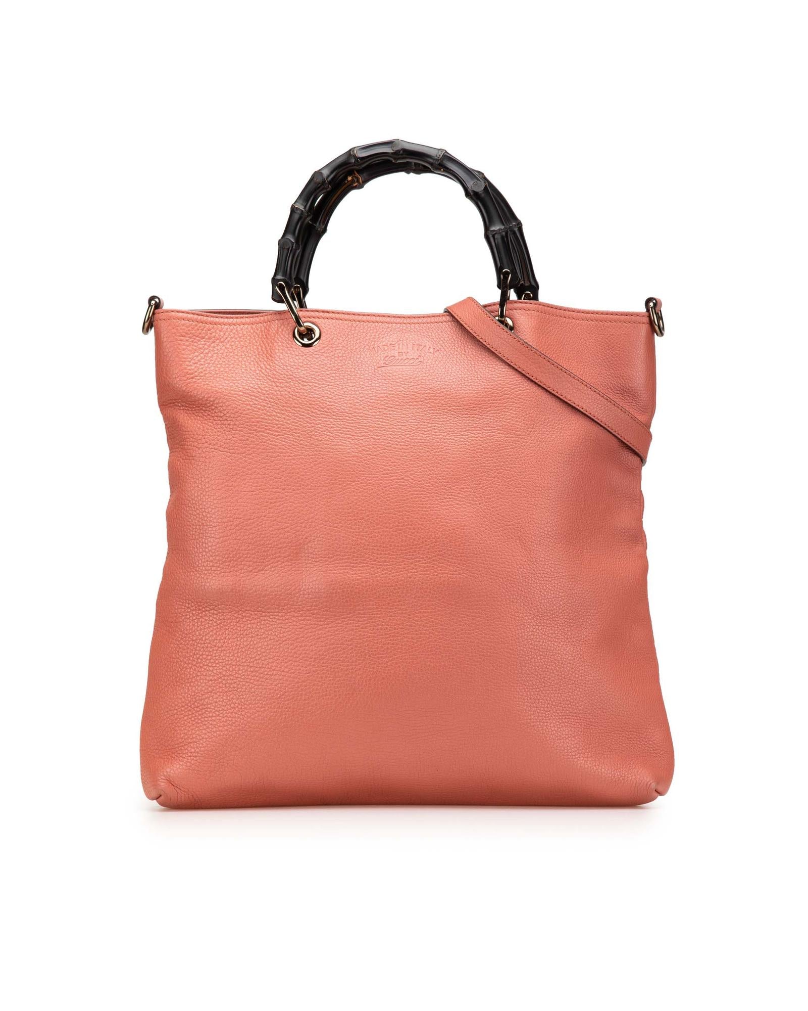 Premium Large Bamboo Shopper Tote Bag with Genuine Leather Handles - Stylish Eco-Friendly Reusable Grocery Bag for Shopping, Beach & Daily Use