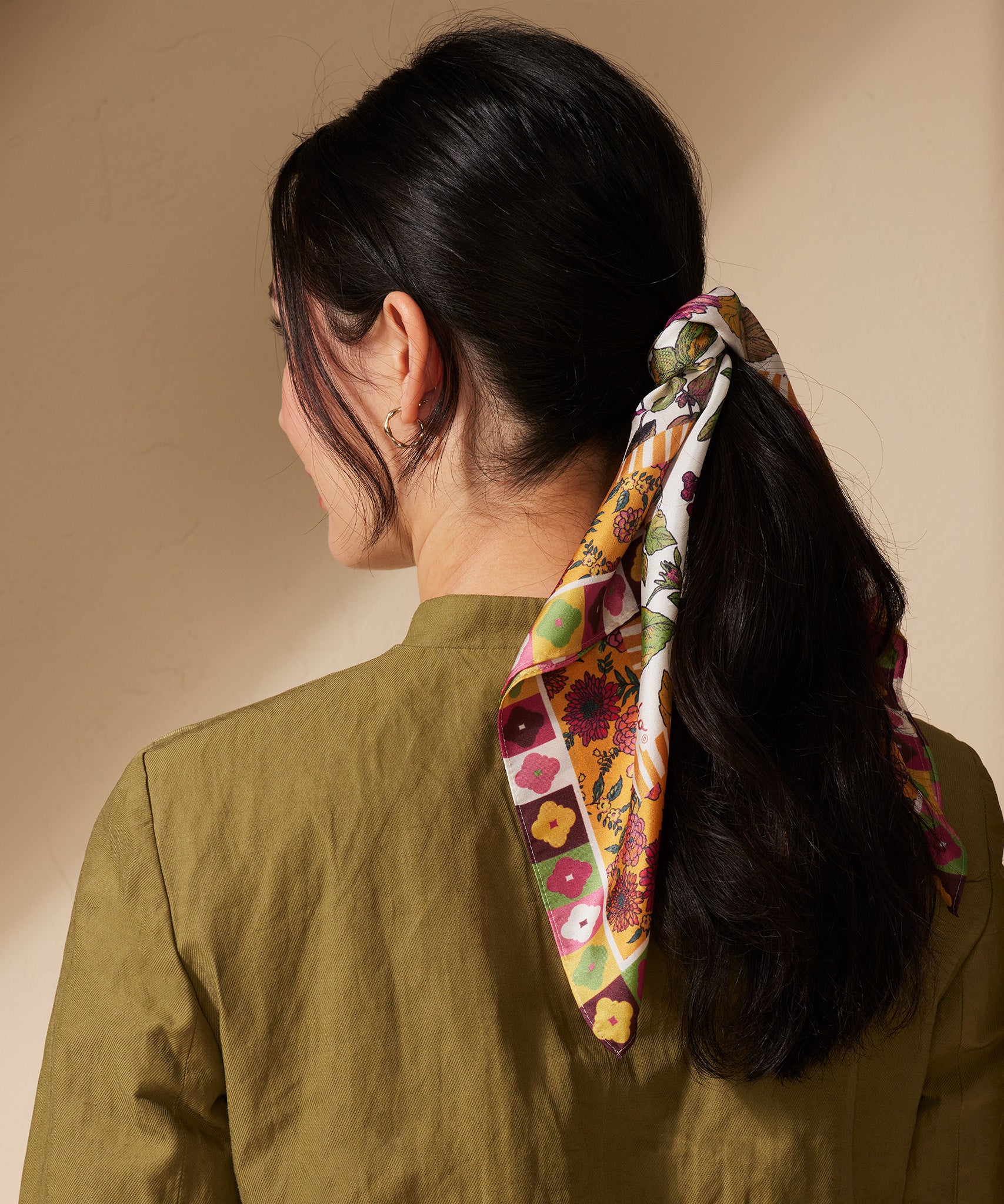 Forest Floor Silk Bandana - Soft & Stylish Scarf for Women & Men - Perfect for Outdoor Adventures, Travel, and Fashion Accessories