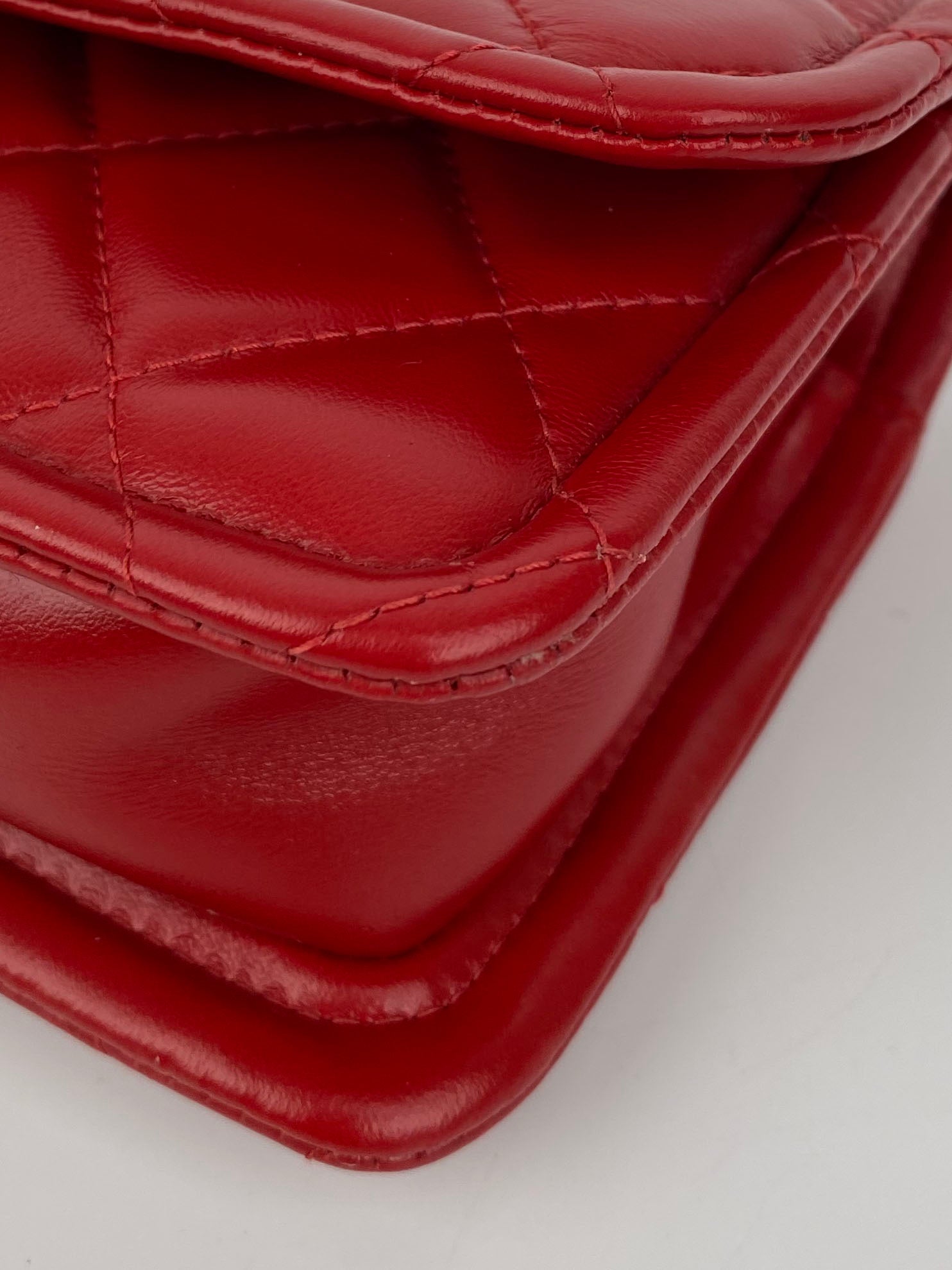 Chanel Small Red Flap Bag - Classic Quilted Leather Crossbody Purse for Women | Perfect for Date Night, Parties & Special Occasions