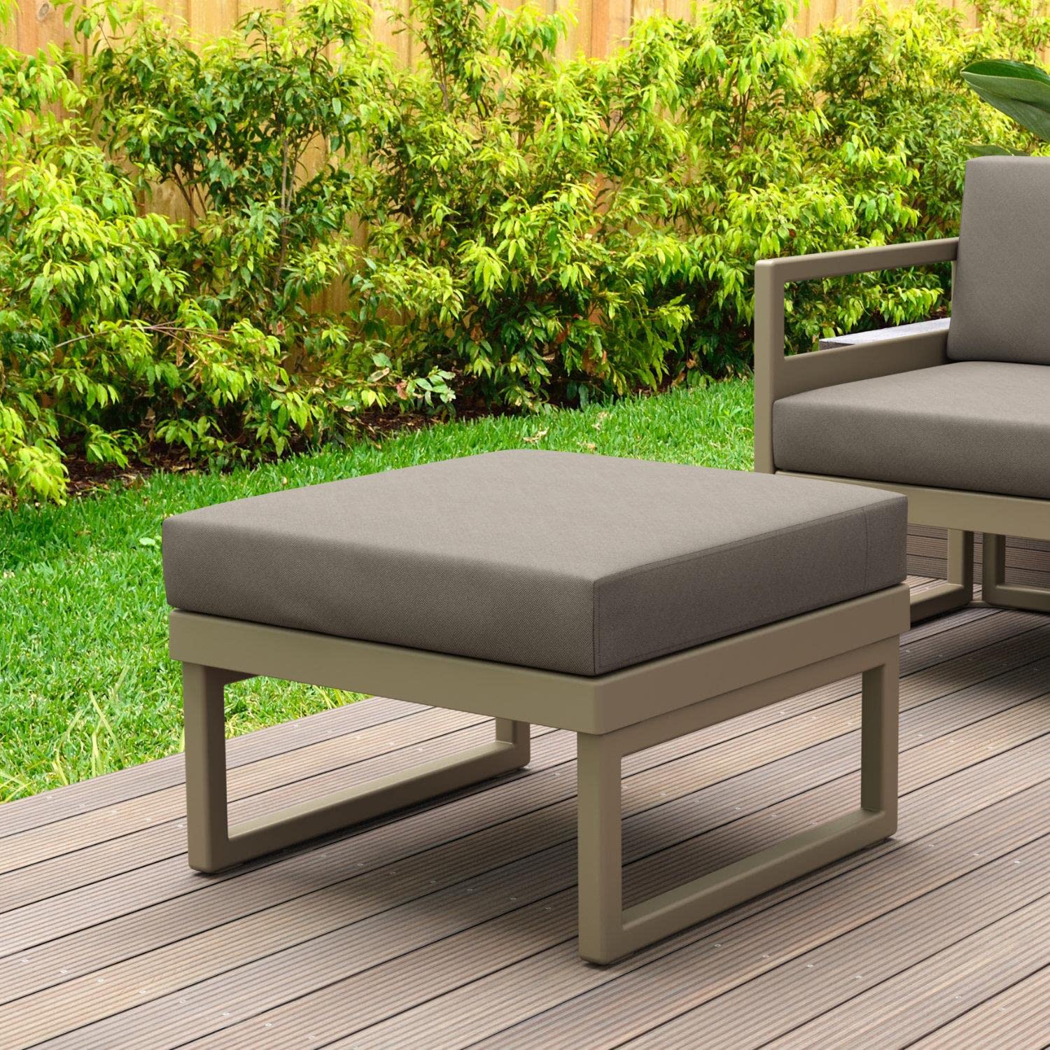 Modern Mykonos Square Coffee Table - Taupe Finish for Living Room, Lounge & Office Decor | Stylish & Durable Home Furniture