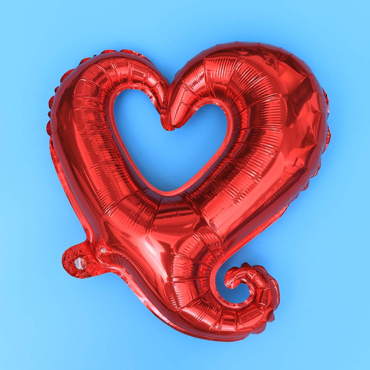 BinaryABC 10Pcs Red Heart Foil Balloons for Valentine's Day, Engagement & Wedding Decorations - Romantic Party Supplies for Anniversary, Birthday, and Special Occasions
