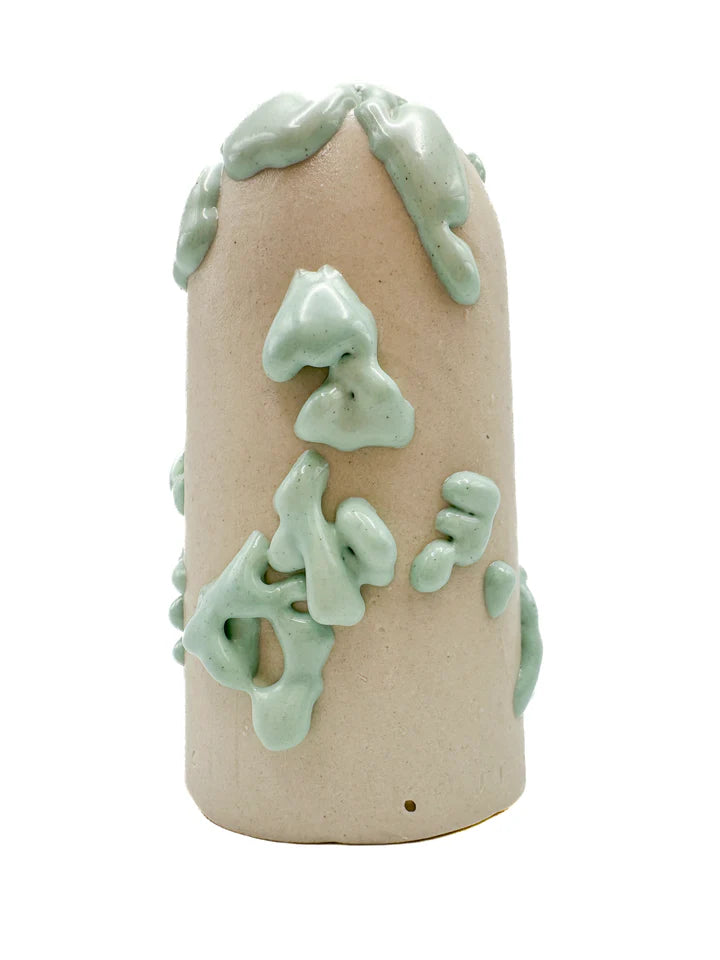 Ritual Glaze △5 6 Gumdrop Pastel Turquoise Ceramic Vase - Elegant Home Decor for Living Room, Bedroom & Wedding Centerpieces