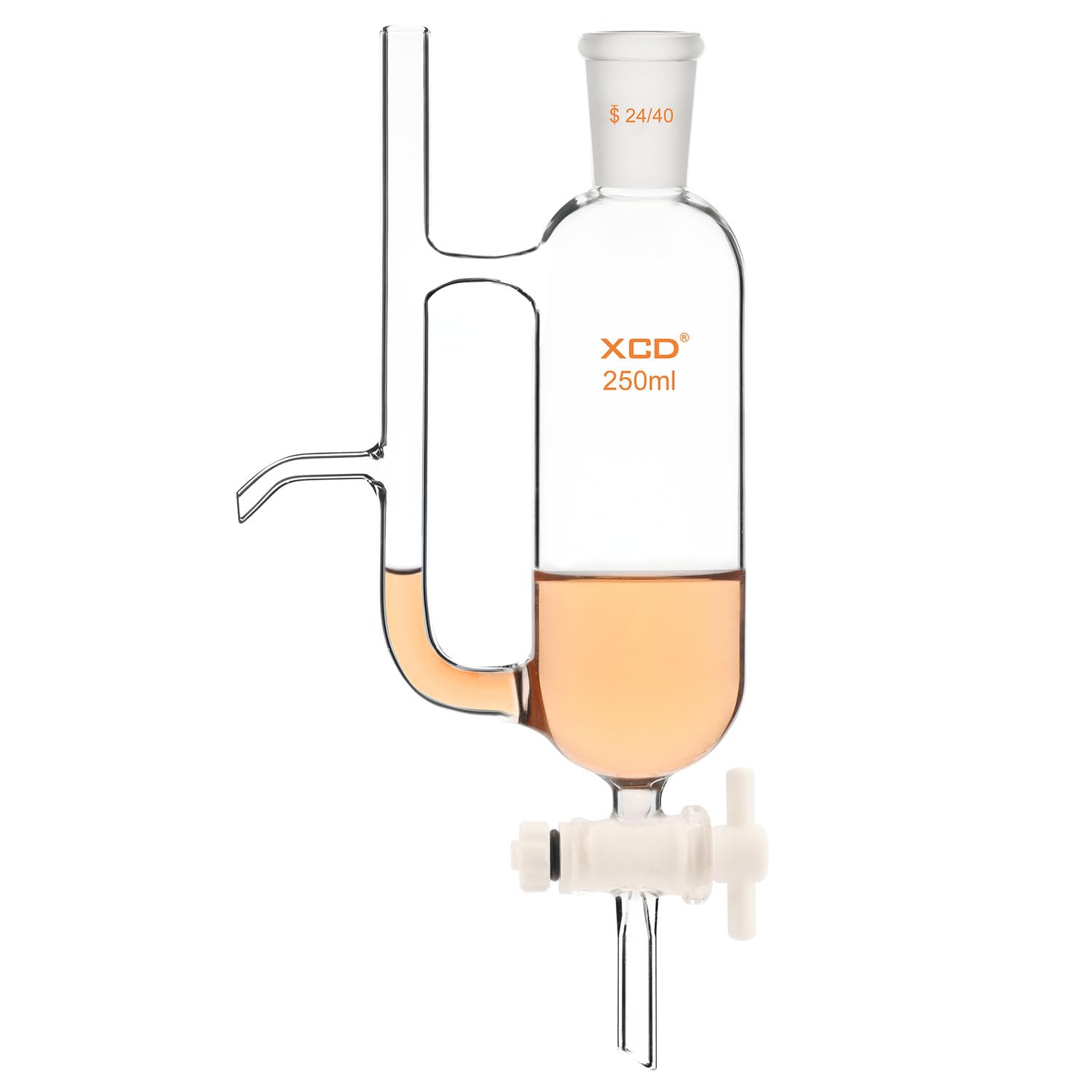 250ml XCD Water Oil Separator with 24/40 Joint - Laboratory Glassware for Distillation & Extraction | Ideal for Chemistry Labs, Essential Oil Production & Research Experiments