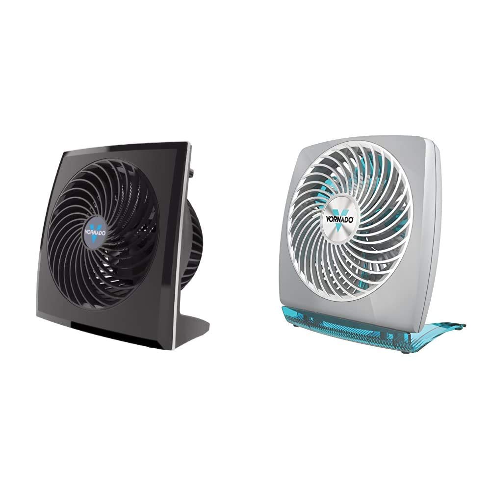 Vornado 573 Compact Flat Panel Air Circulator & FIT Personal Fan - Foldable Design, Adjustable Airflow, Space-Saving for Travel, Office & Home Use - Aqua Blue | Perfect for Desk, Bedroom & Small Spaces Cooling