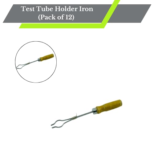12 Pack Iron Test Tube Holders - Durable Lab Clamps for Science Experiments, Chemistry Labs & DIY Projects