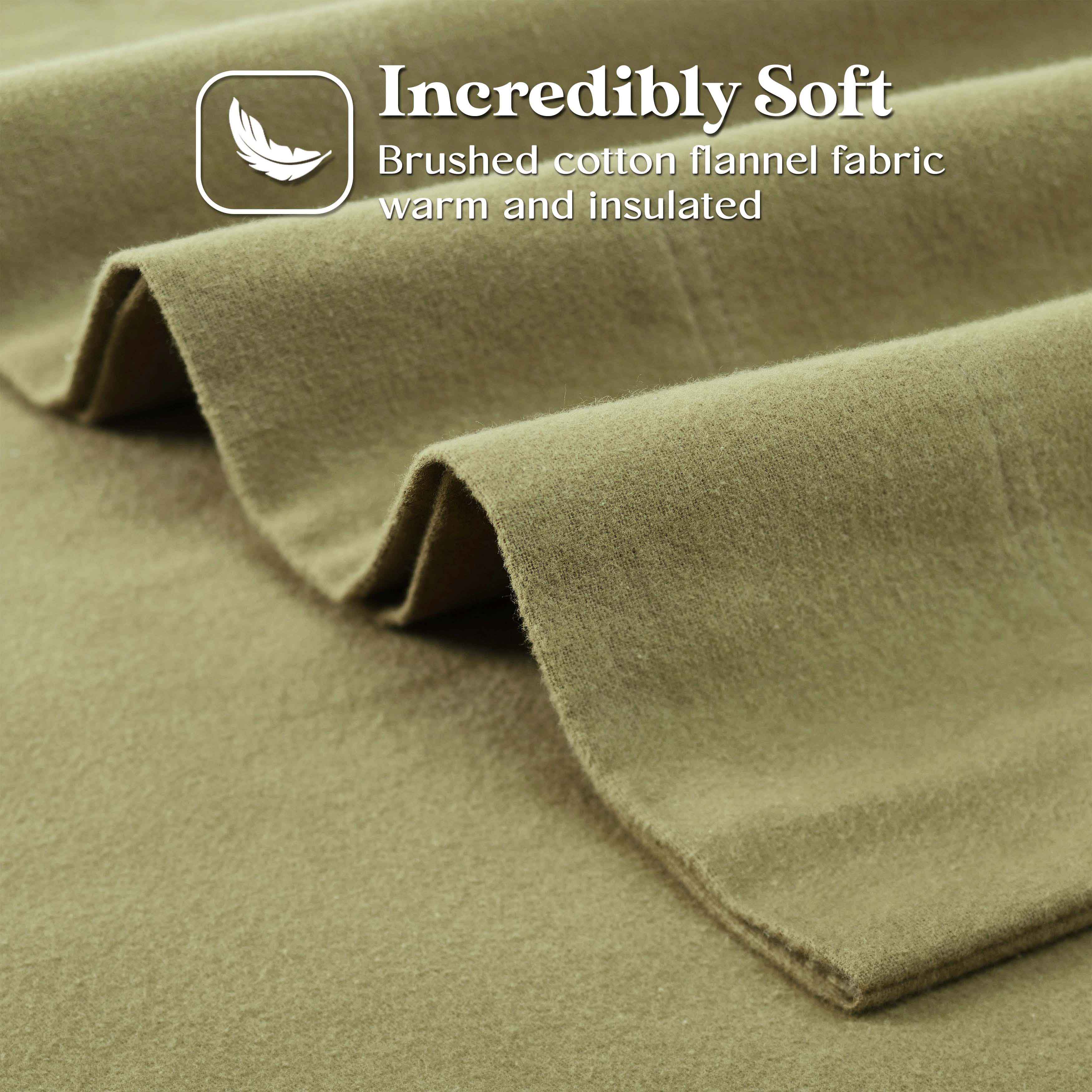 Premium Rome Flannel Cotton Solid Brushed Pillowcases, Set of 2 - Ultra Soft & Breathable Bedding for Cozy Winter Nights & Home Decor