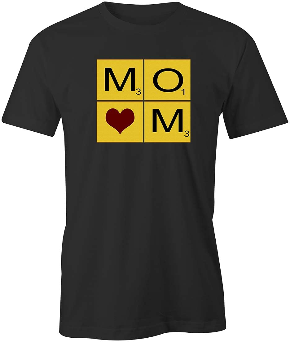 Mom Tiles with Heart Graphic T-Shirt - Comfortable Printed Tee for Women | Perfect for Mother's Day Gifts, Family Outings & Casual Wear