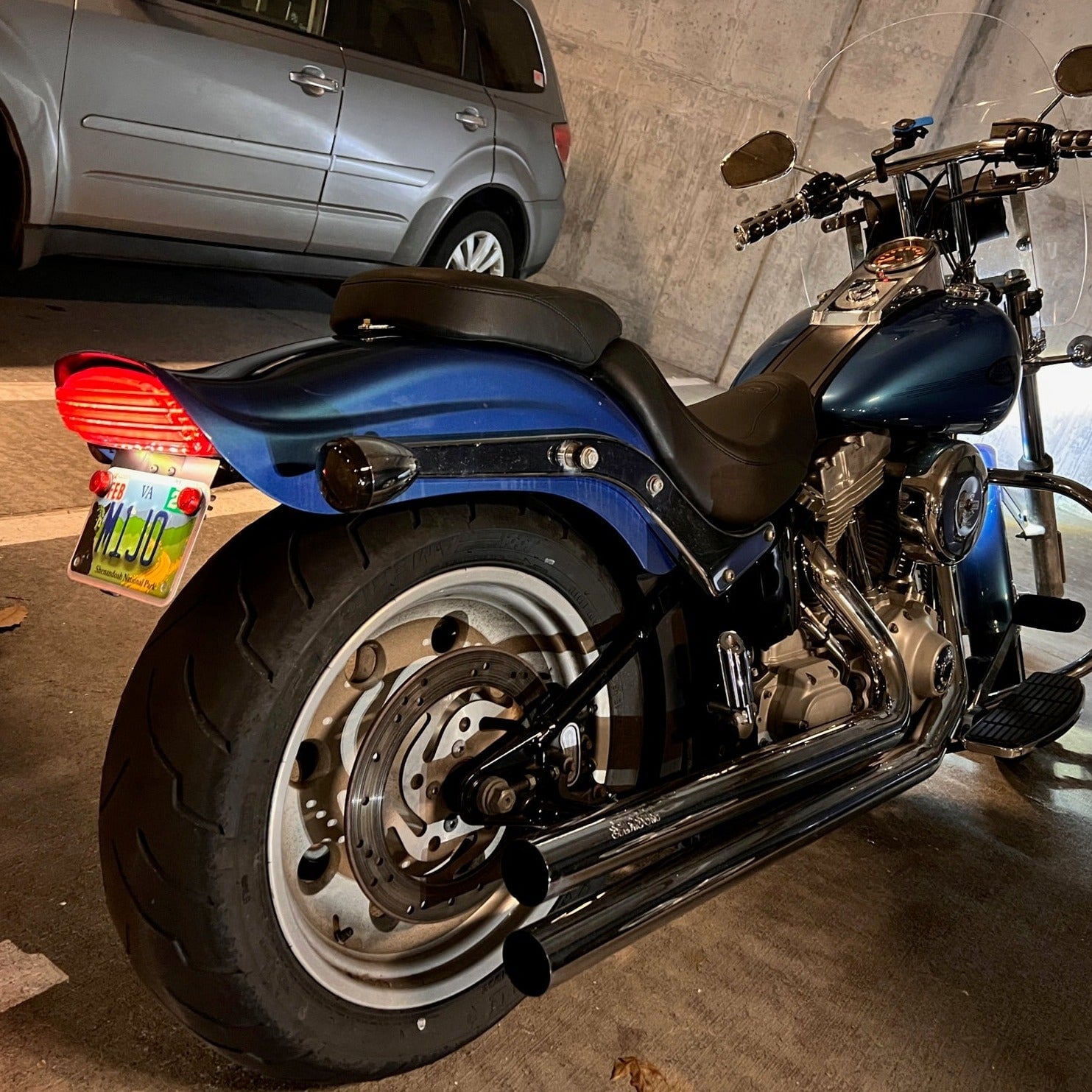 Eagle Lights Bobtail Tri Bar LED Tail Light for Harley Davidson Softail (2006-Current) - FXST, FXSTB, FXSTC, FXSTS, FLSTSB Models - Bright, Durable Motorcycle Accessory for Night Riding & Safety