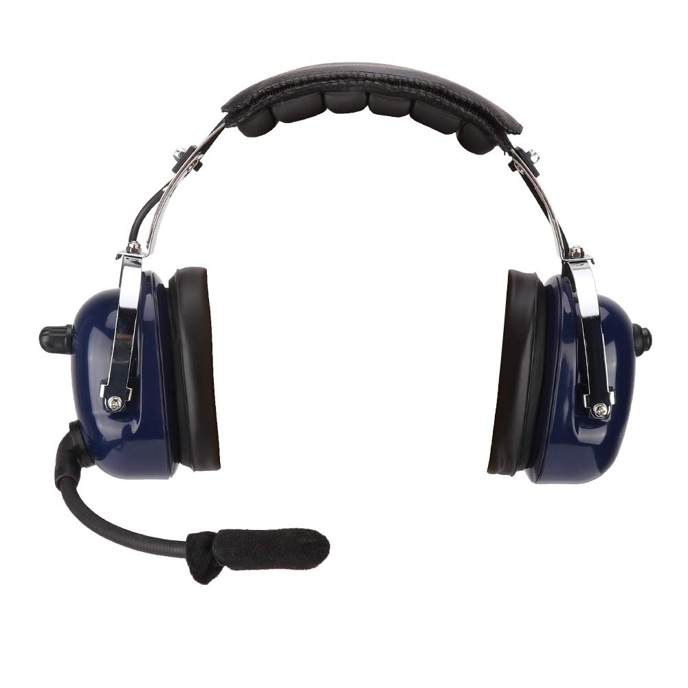 EBTOOLS Aviation Headset with Noise Reduction - Dual Plug 3.5mm Headphones with MP3 Input for Pilots, Gamers & Travelers (Ideal for Flight Training, Gaming & Long Flights)