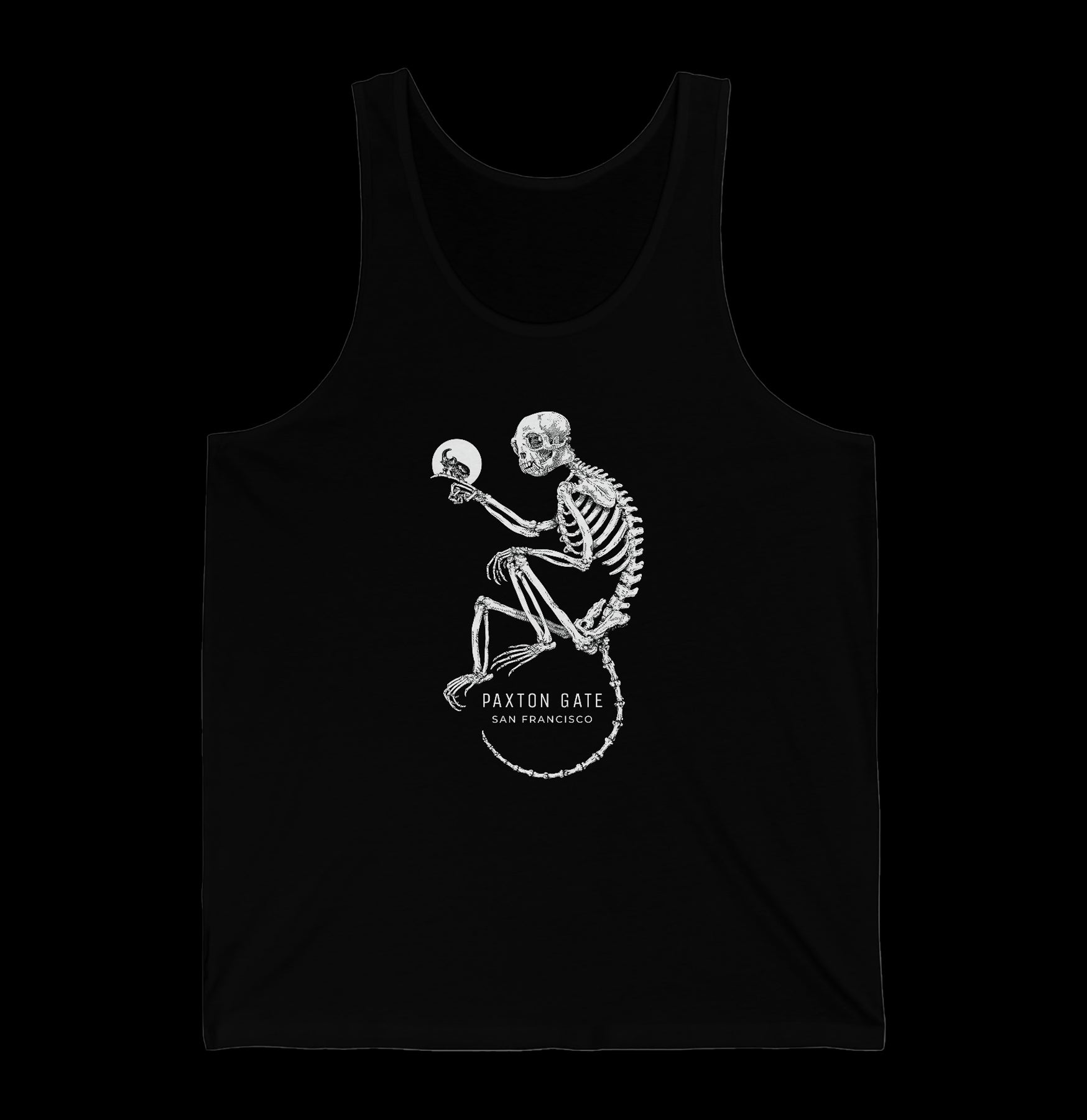 Women's Skeletal Monkey Print Racerback Tank Top - Trendy Graphic Athletic Shirt for Yoga, Gym & Summer Outfits