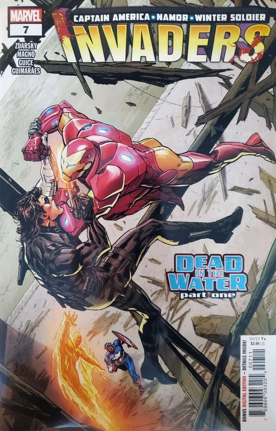 Invaders (5th Series) #7A VF/NM Marvel Comic Book - Bloody Carnage Variant | Collectible Superhero Comics for Fans & Investors