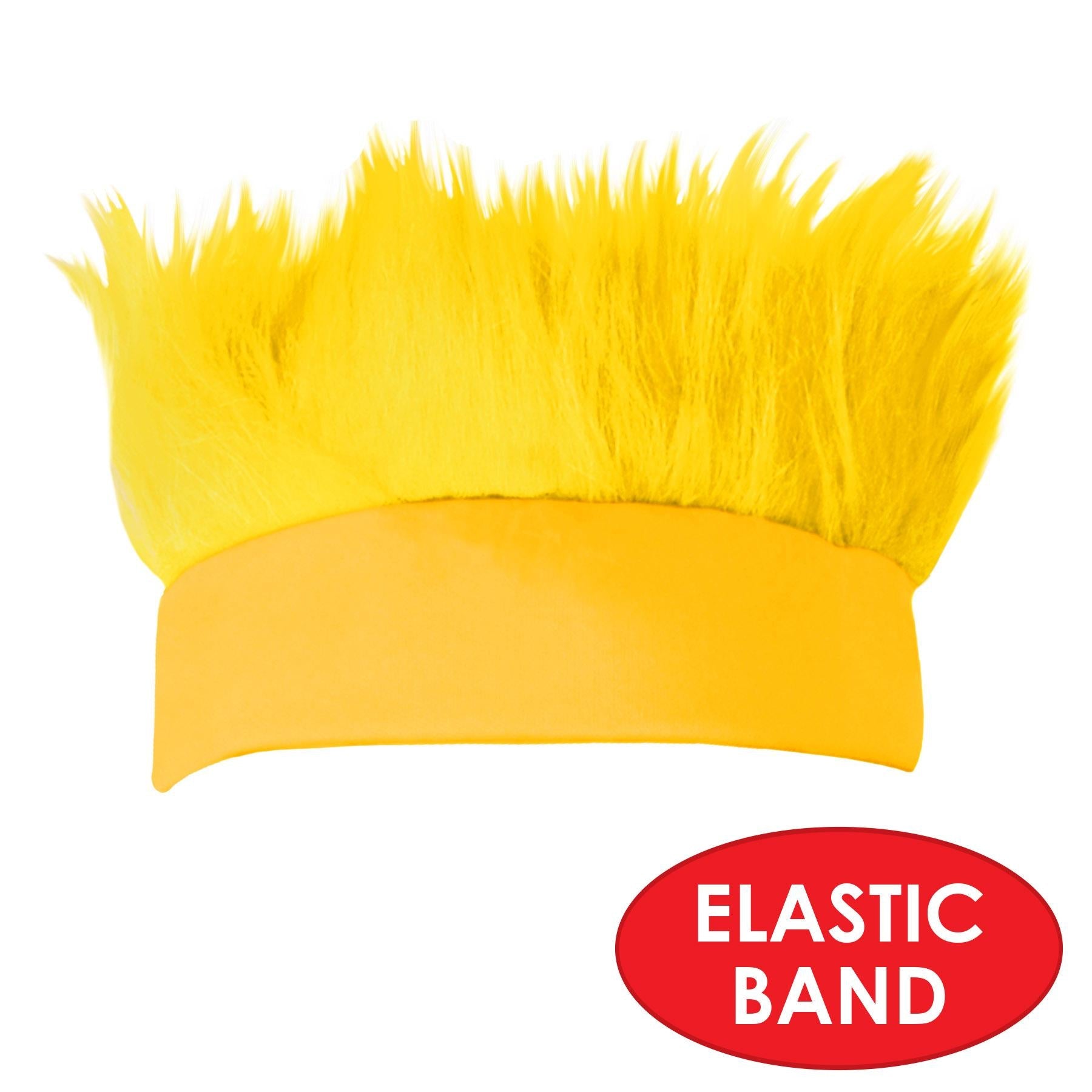 12 Pack Beistle Hairy Headbands - Yellow Fun Costume Accessories for Halloween, Cosplay & Themed Parties
