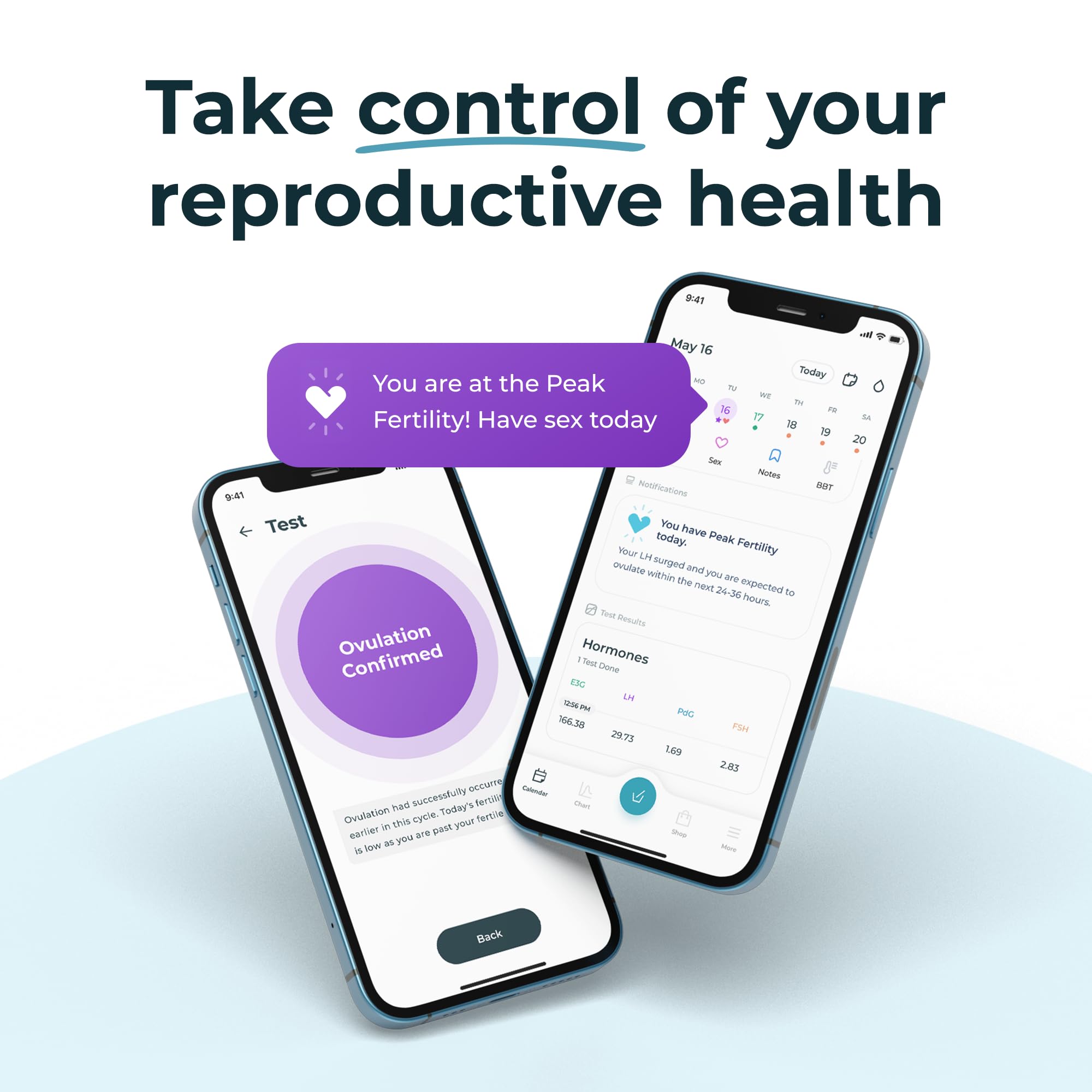 Inito Fertility Monitor & Ovulation Test Kit – Track & Confirm Ovulation for Pregnancy Planning | Home Use, TTC Journey, Women's Health Tracking