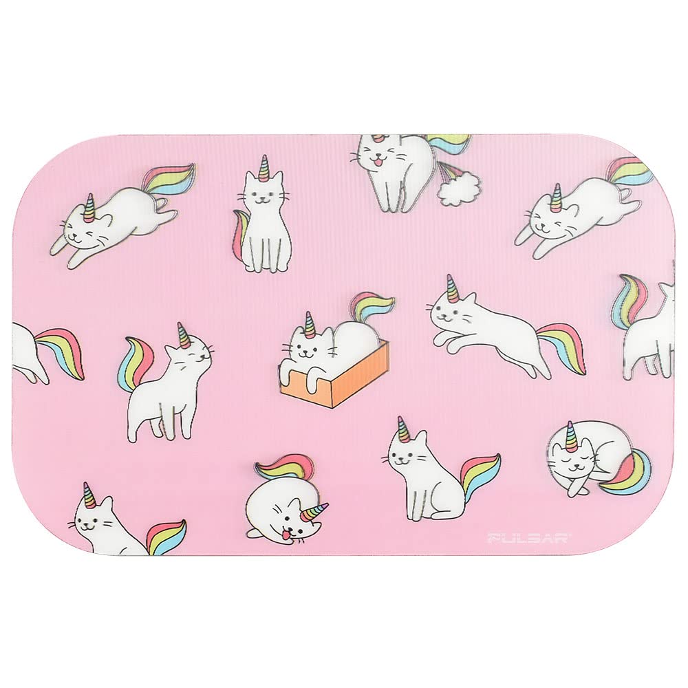 Pulsar Magnetic Lid for Rolling Tray - Caticorns Design with 3D Lenticular Effect | Cute Kawaii Art | 11