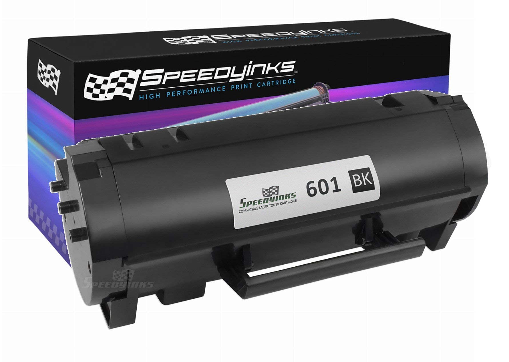 SPEEDYINKS Compatible Black Toner Cartridge Replacement for Lexmark 601 60F1000 - Works with Lexmark MX610de Printer | High-Quality Printing for Office Documents & Business Reports