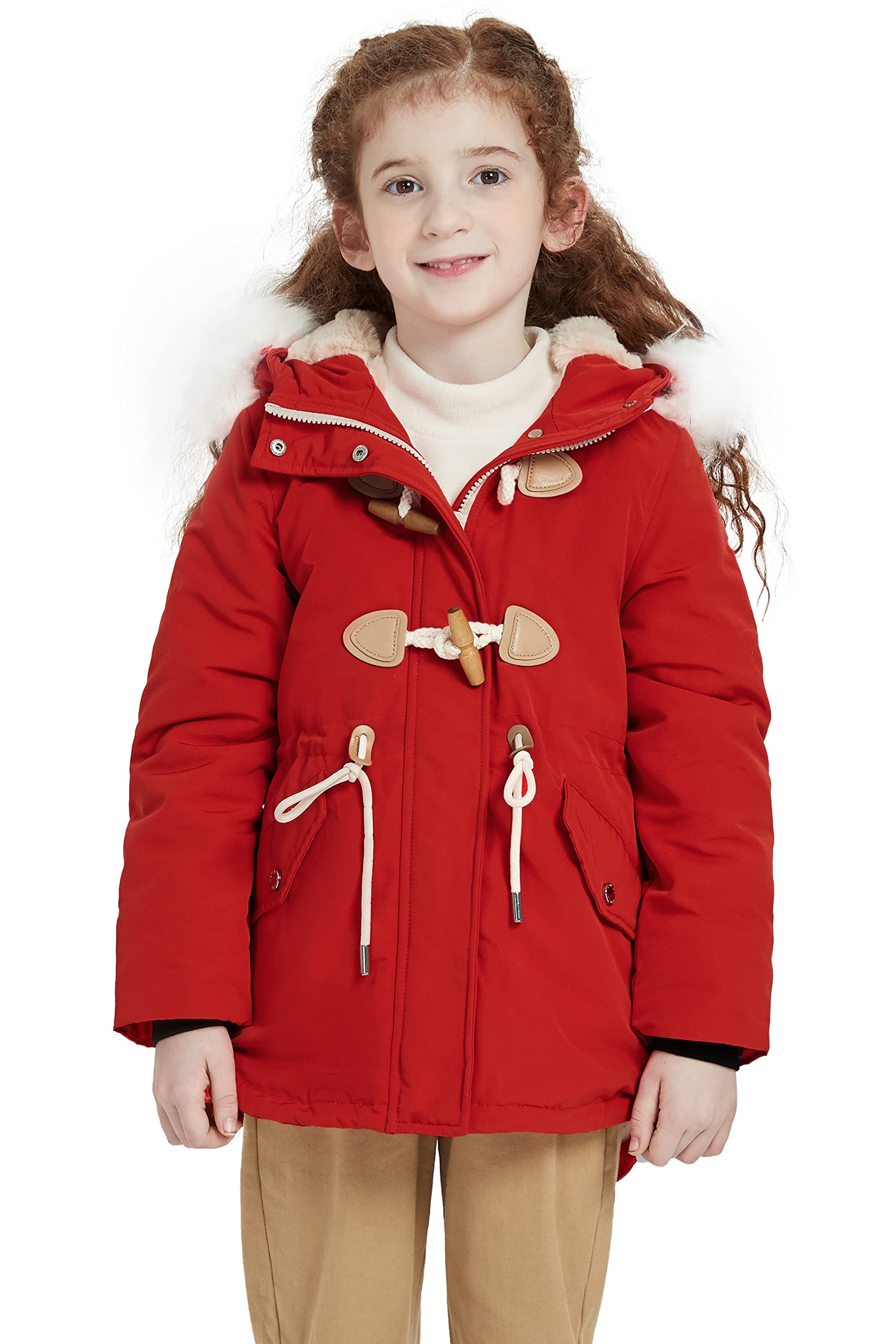 Orolay Women's Loden Coat - Winter Warm Fleece-Lined Parka Jacket with Hood for Outdoor Activities, Hiking, and Daily Wear