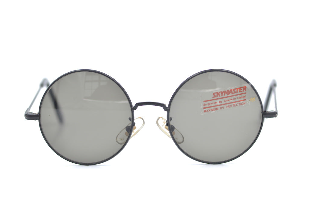 American Optical Skymaster Round MB Sunglasses - Classic Aviator Style for Men & Women - UV Protection & Polarized Lenses - Perfect for Driving, Travel & Outdoor Activities