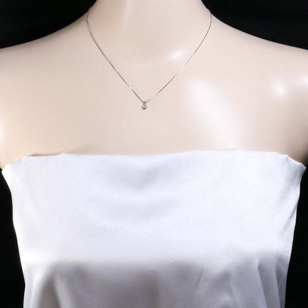 18K White Gold Diamond Necklace for Women - Elegant Dainty Pendant Jewelry Gift for Anniversary, Valentine's Day & Special Occasions