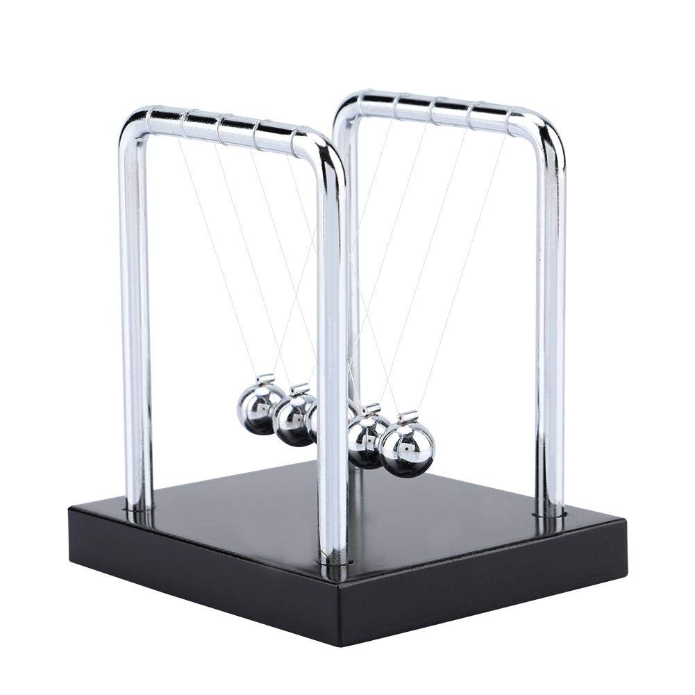 Newton's Cradle Steel Ball Pendulum - Physics Science Desk Toy for Office & Home Decor | Educational Gift for Kids & Adults | Stress Relief & Focus Tool