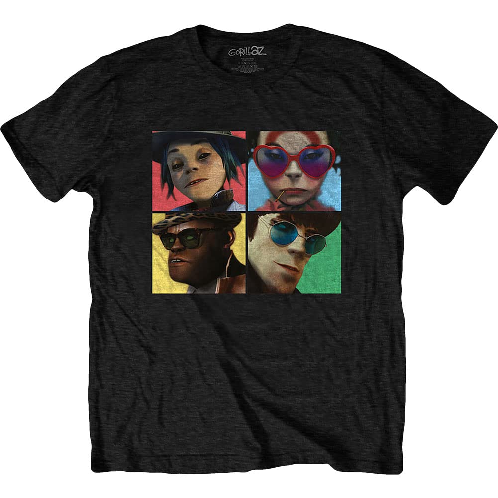 Official Humanz Band Logo Men's Black T-Shirt Size XL - Perfect for Concerts, Gifts & Casual Wear