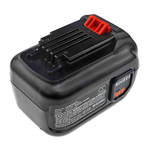 60V MAX Replacement Battery for Black & Decker CM2060C, LHT360, LHT360C, LHT360CFF, LST560, LSW60, LSW60C - Compatible with Hedge Trimmers, Lawn Mowers & Power Tools - Perfect for Outdoor Gardening & Yard Maintenance