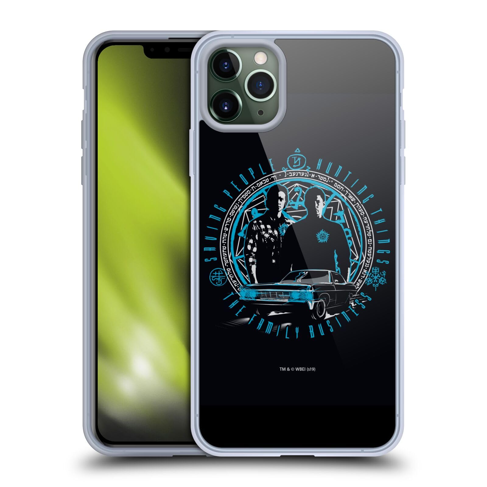 Officially Licensed Supernatural Dean & Sam Business Vectors iPhone 11 Pro Max Case - Soft Gel Protective Cover for Apple iPhone 11 Pro Max - Perfect for Fans, Collectors and Supernatural TV Show Enthusiasts