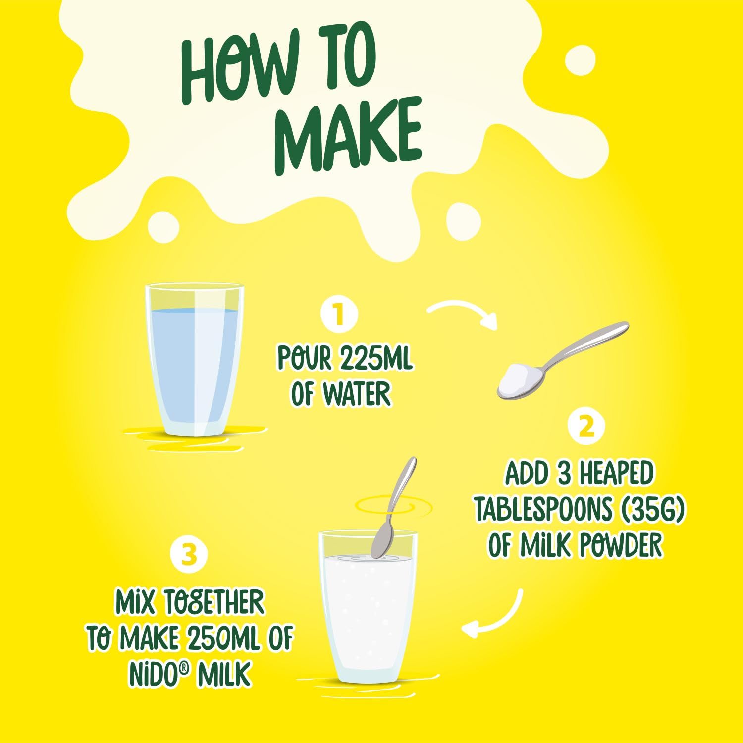 Nestlé Nido Fortified Milk Powder for Kids - 400g (Pack of 6) | Rich in Vitamins & Calcium | Perfect for Breakfast, School Lunches & Healthy Snacks