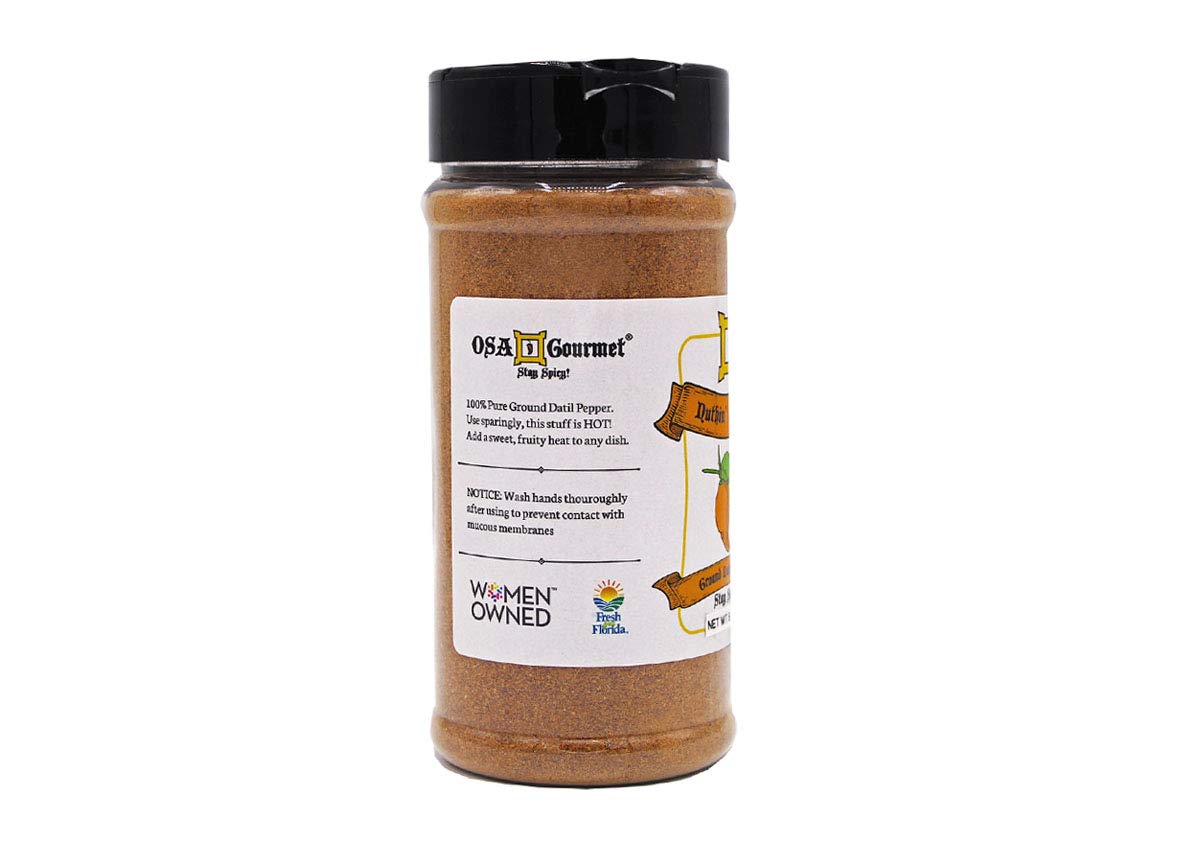 Pure Ground Datil Pepper - 6oz | Hot & Spicy Pepper Powder | Perfect for BBQ, Chili & Hot Sauce Making | Authentic Datil Flavor for Cooking & Seasoning