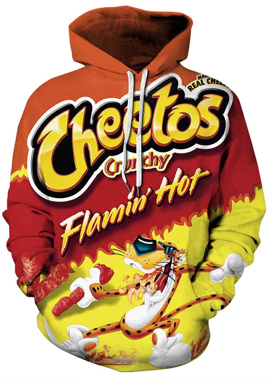 Keasmto 3D Ramen Chicken Noodle Soup Hoodie - Unisex Beef Print Sweatshirt for Men & Women | Soft Cotton Pullover | Cute Foodie Fashion for Casual Wear & Anime Lovers