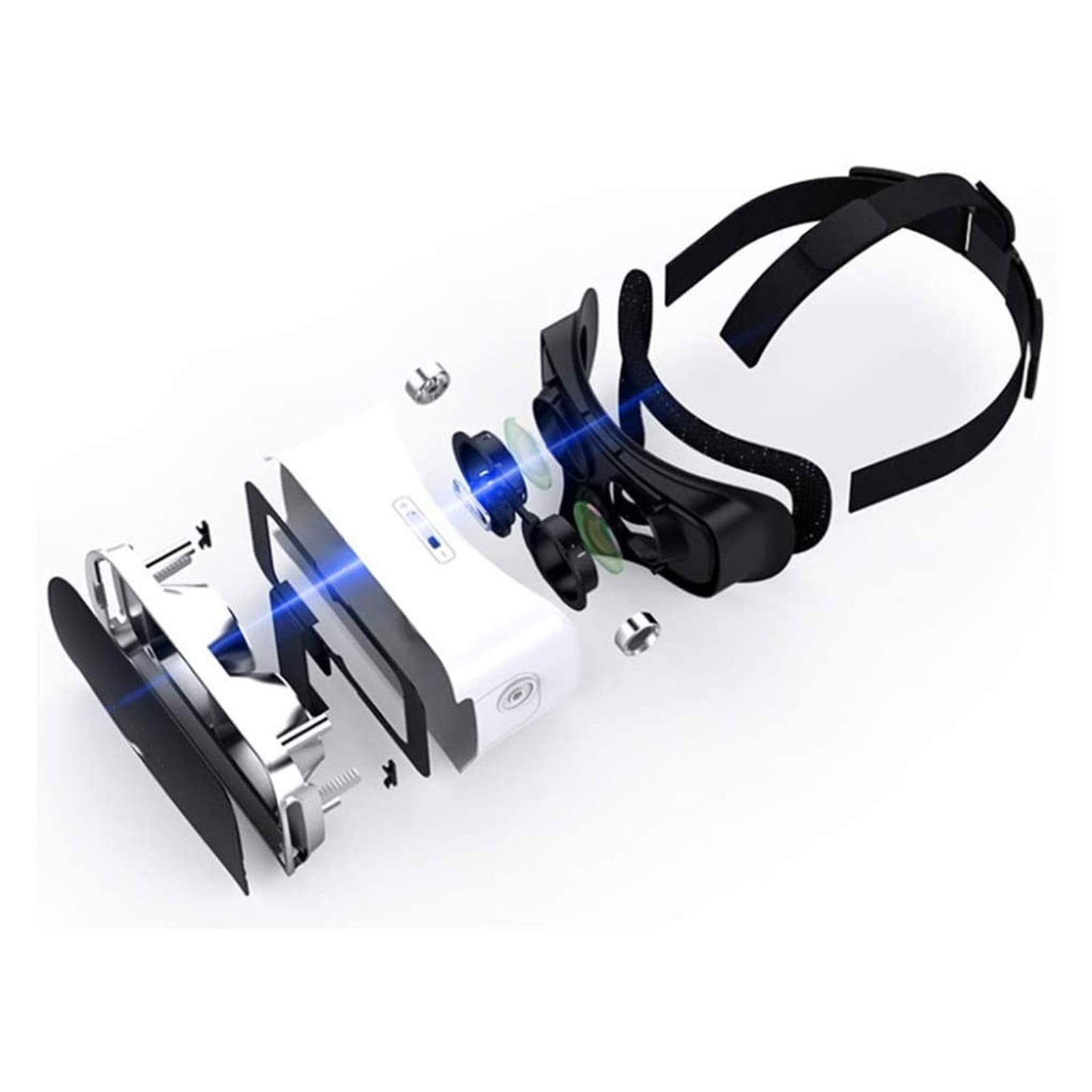 HHWKSJ VR Headset with Remote Controller - 3D Virtual Reality Glasses for iPhone & Android Smartphones | Immersive Gaming & Movie Experience | Comfortable Eye Protection for Extended Use