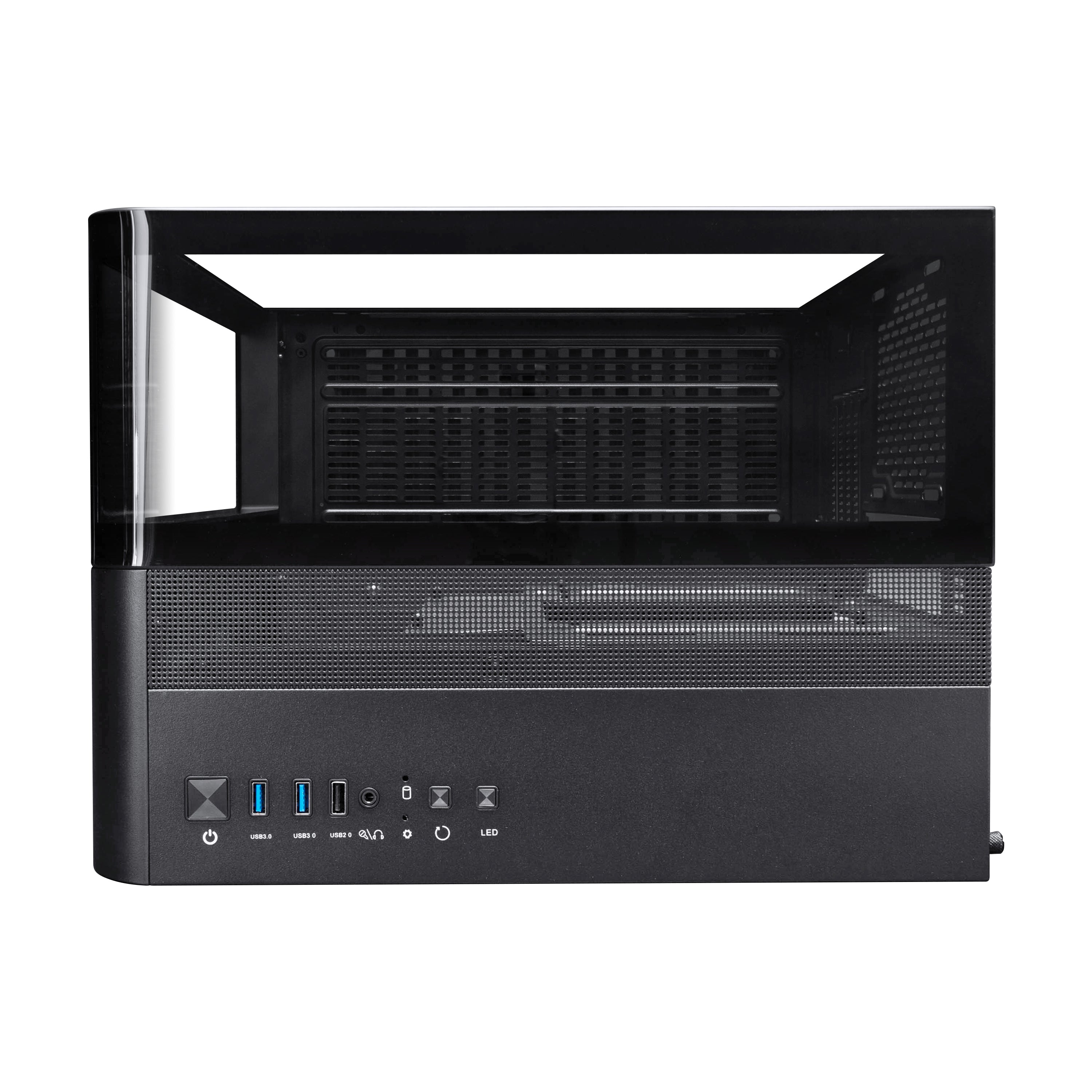 1st Player RT5 M ATX ITX PC Gaming Case - Compact Black Computer Case for High-Performance Gaming PCs | Perfect for Small Form Factor Builds & Home Office Setups