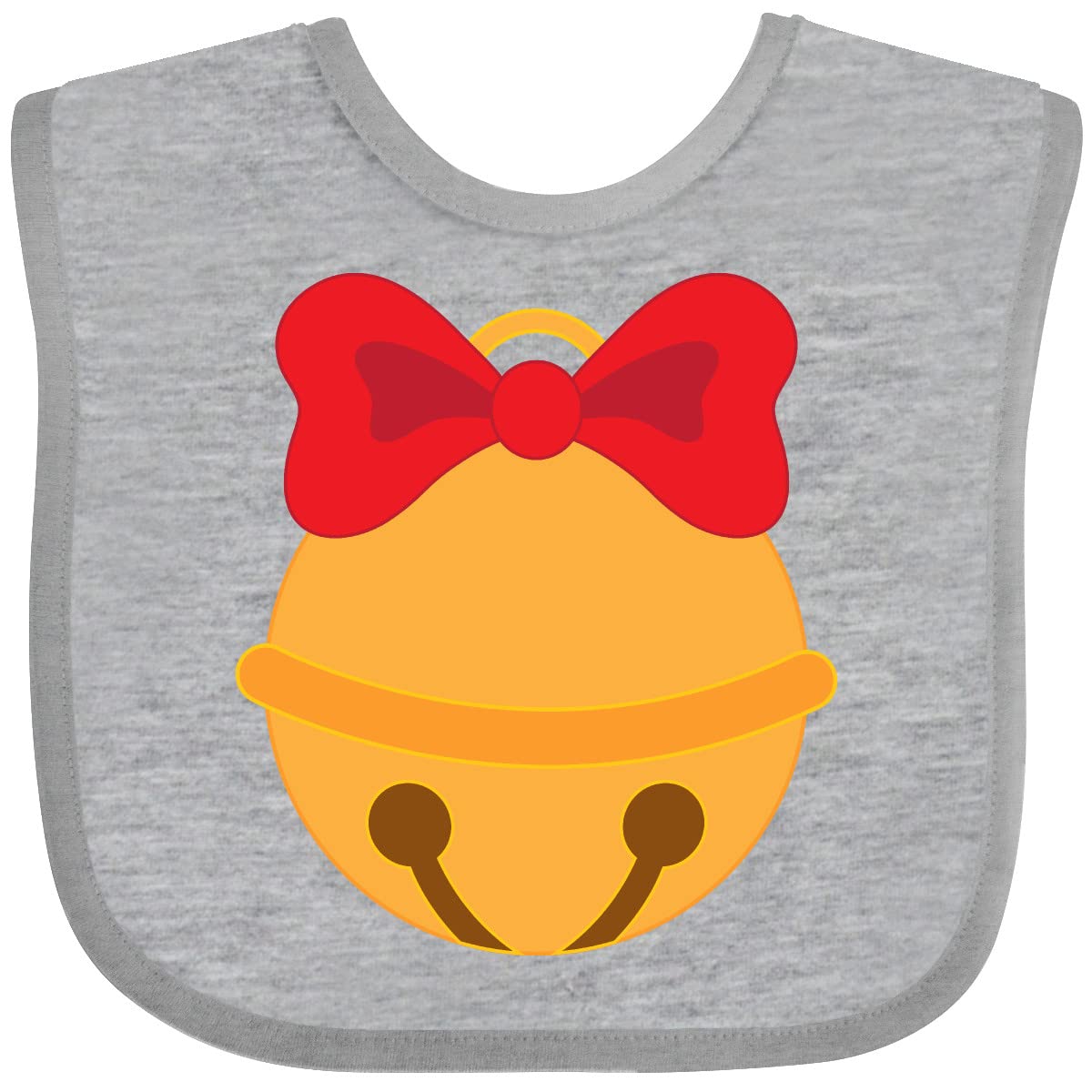 Inktastic Christmas Jingle Bell Baby Bib - Cute Holiday Bib for Infants & Toddlers - Perfect for Christmas Photos, Parties & Family Gatherings