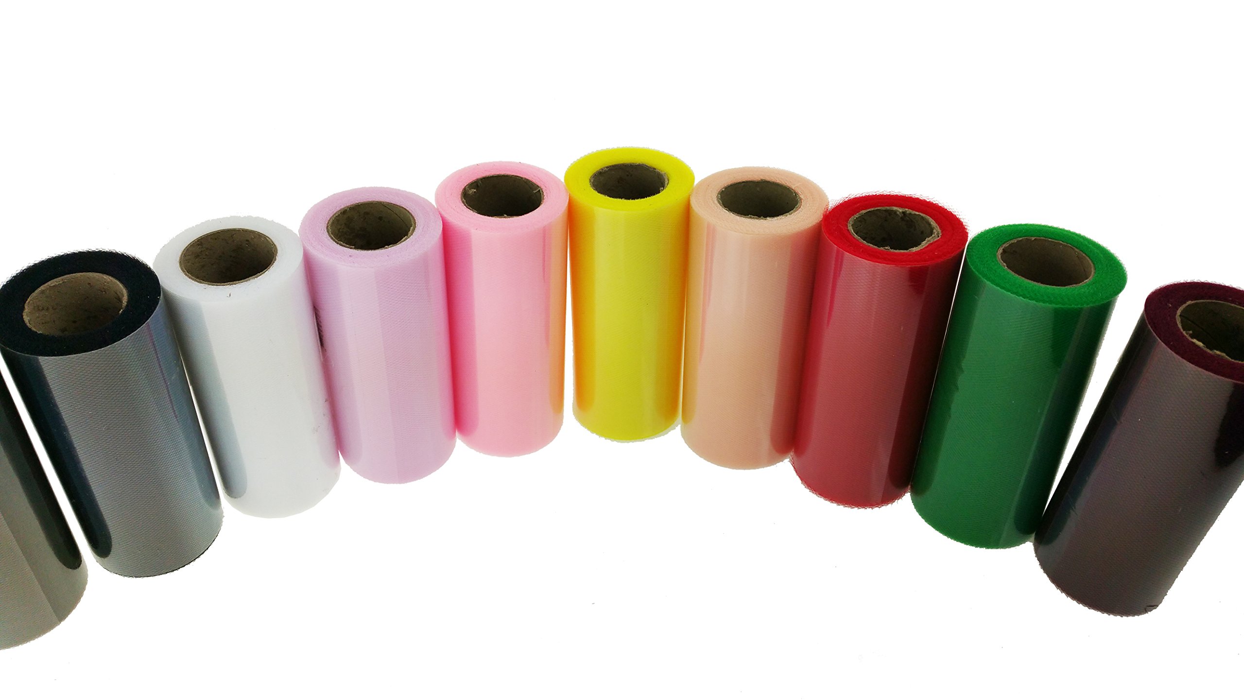 20/40 Rolls 6 Inch x 75 Feet Bulk Tulle Fabric for Wedding Decorations, Party Backdrops & DIY Crafts - Classic White Tulle Rolls (20-Pack)