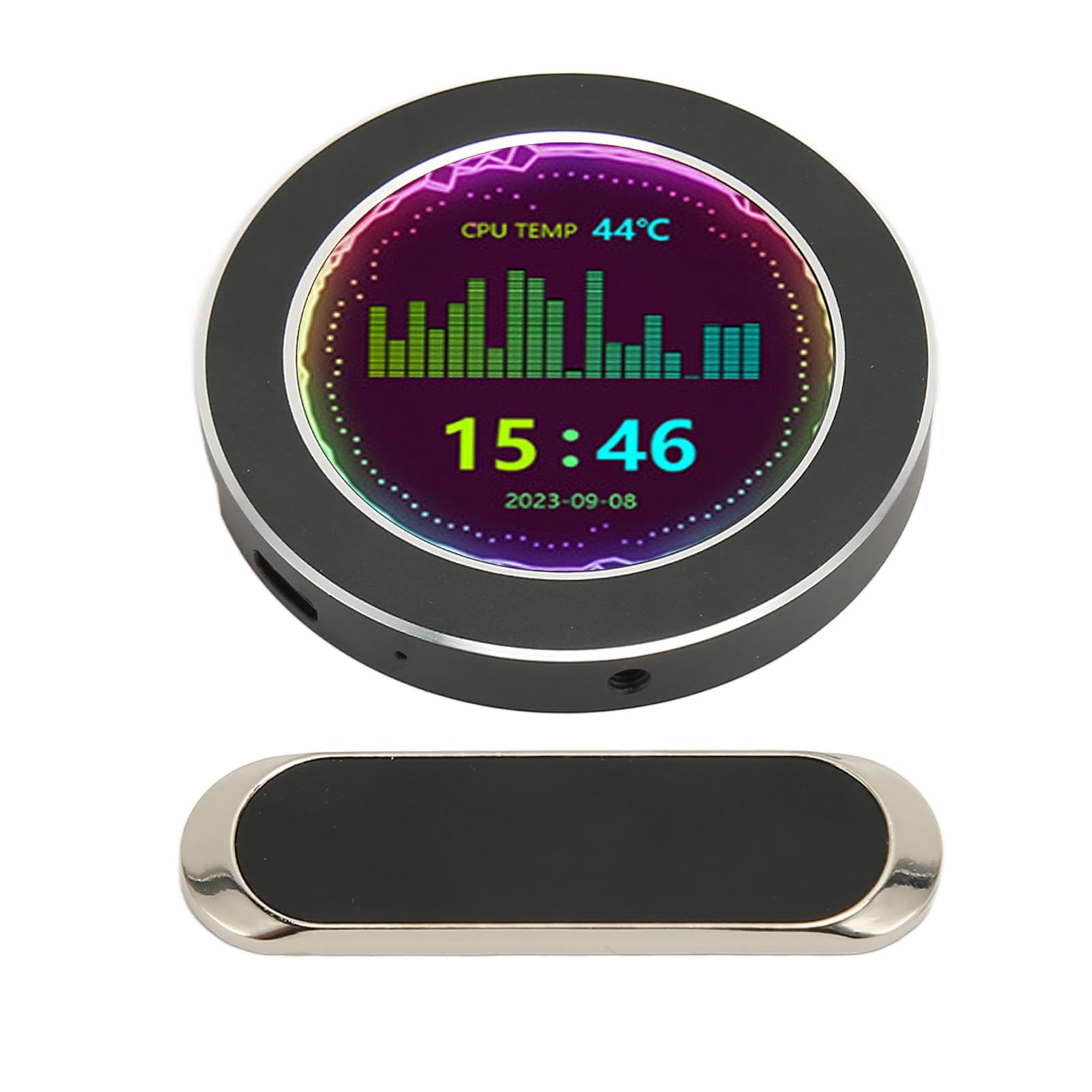 Yunseity 2.1 Inch LCD Computer Temperature Monitor - Easy to Use CPU Data Display for PC Desktop (Black) | Perfect for Gaming Rigs, Workstations & Home Office Setups