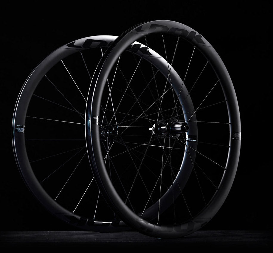 Look R38D Carbon Clincher Disc Brake Wheelset - Lightweight Aero Road Bike Wheels for Racing & Endurance Cycling