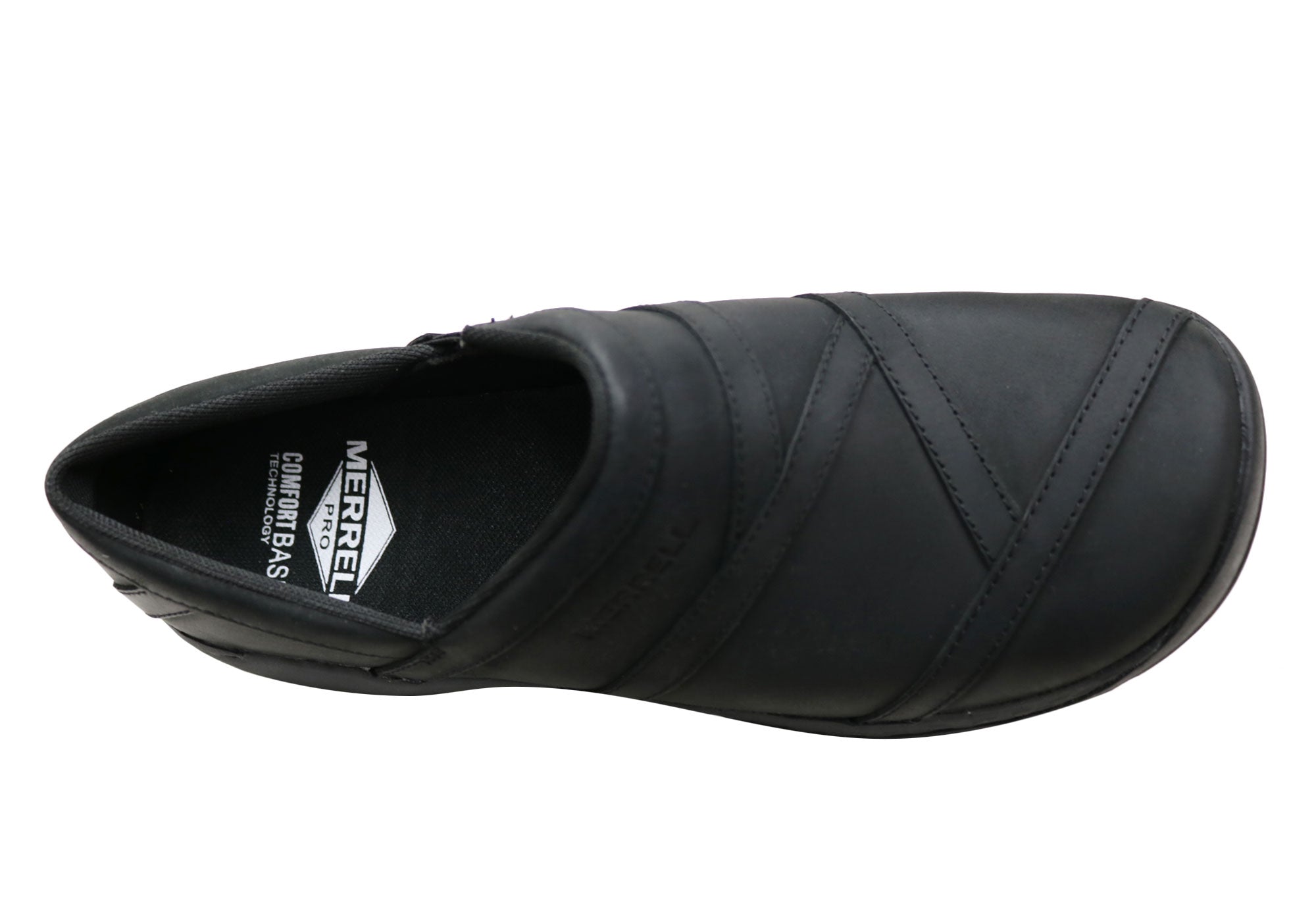Merrell Women's Encore 2 AC+ Moc Pro Slip-On Shoes - Comfortable Leather Walking Shoes for Nurses, Teachers & Healthcare Workers - Indoor/Outdoor Casual Wear