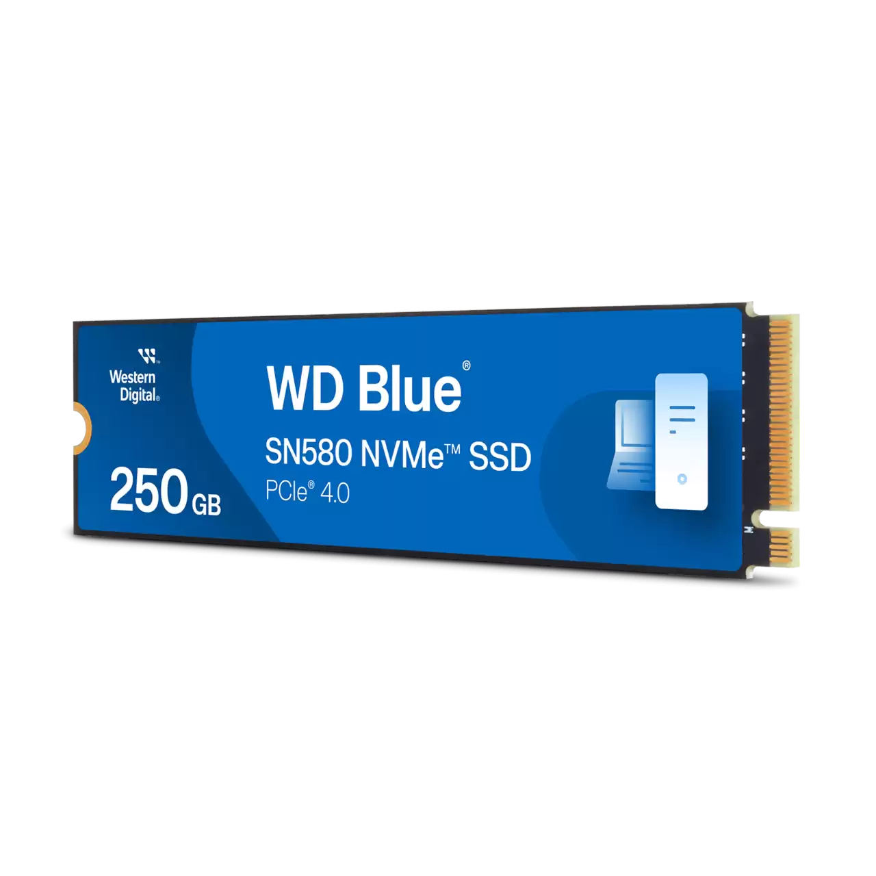 WD Blue SN580 NVMe SSD 250GB - Internal Solid State Drive for Gaming, Laptops & PCs - High-Speed Storage Solution for Faster Boot & Load Times