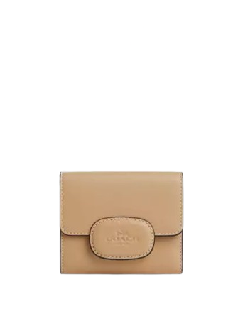 Coach Eliza Small Leather Wallet with Covered Closure - Perfect for Everyday Use, Travel & Gift Giving