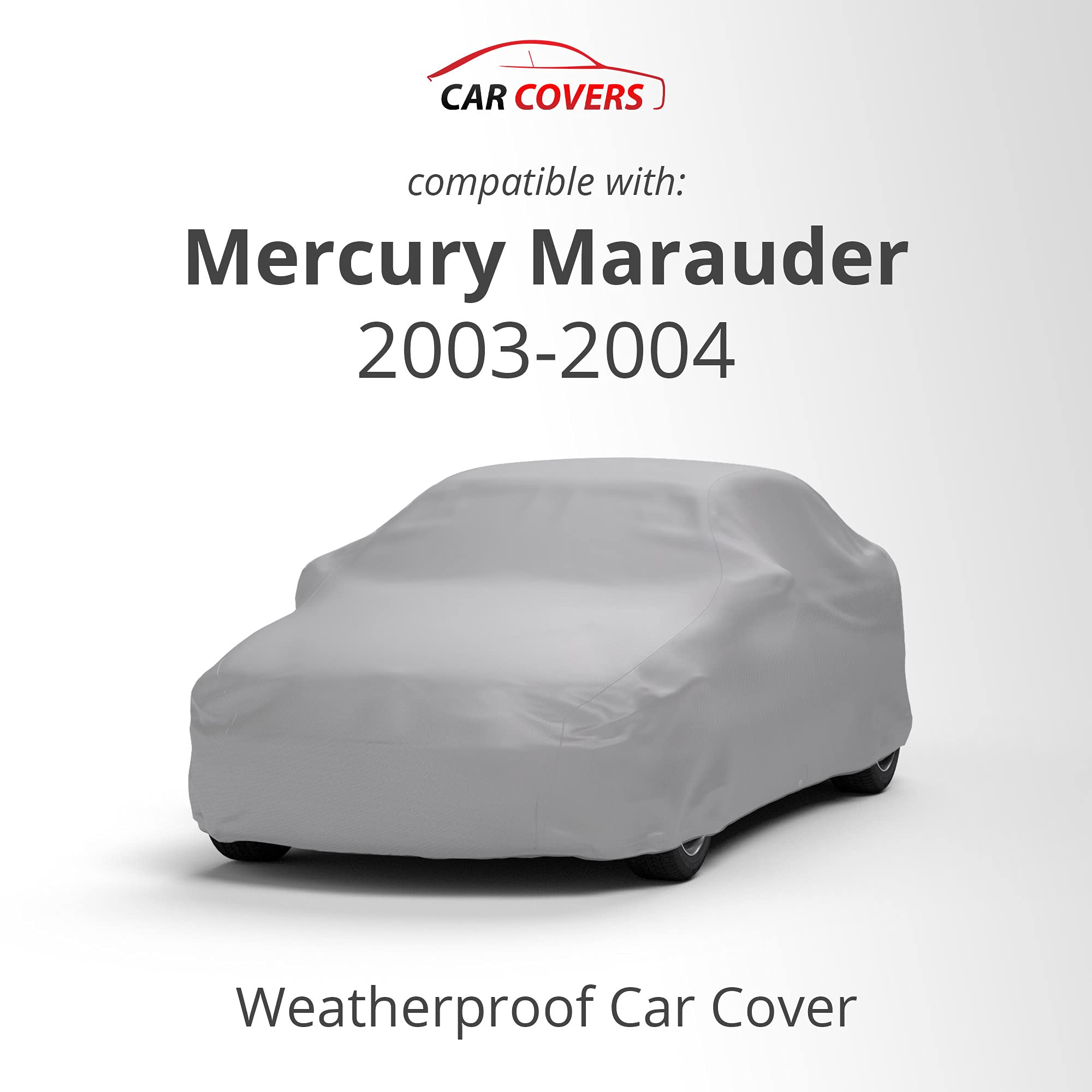 Weatherproof Car Cover for 2003-2004 Mercury Marauder - Outdoor All-Season Protection with Anti-Theft Cable Lock & Warranty | Perfect for Garage, Driveway & Long-Term Parking