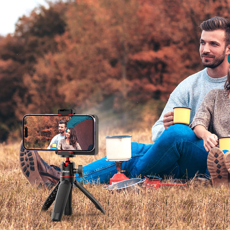 Ulanzi CG 02 Smartphone Camera Grip with Bluetooth & Fill Light 3282B - Perfect for Vlogging, Live Streaming & Content Creation