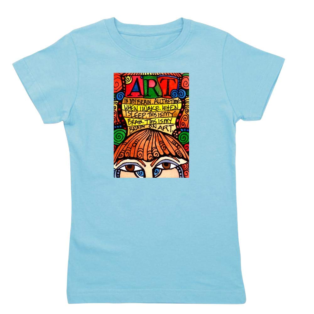 Art Brain T-Shirt - 'This Is Your Brain On Art' Graphic Slim Fit Tee for Men & Women | Perfect for Art Lovers, Museum Visits & Creative Outfits