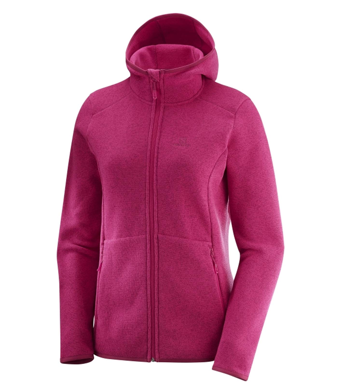 Salomon Women's Base Hoodie - Lightweight Fleece Pullover for Hiking, Running & Outdoor Activities