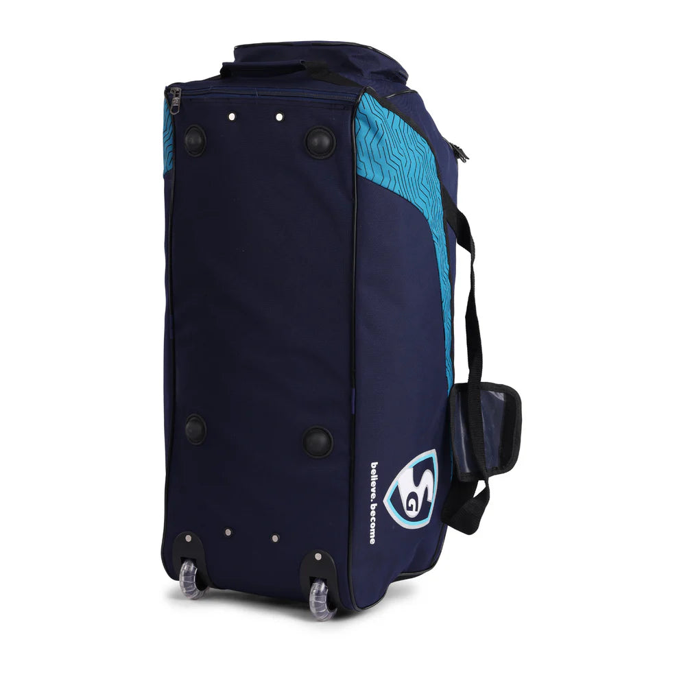 SG Clubpak Cricket Adult Wheelie Kit Bag - Durable Rolling Cricket Gear Bag for Travel & Practice - Perfect for Matches, Training & Gym Use