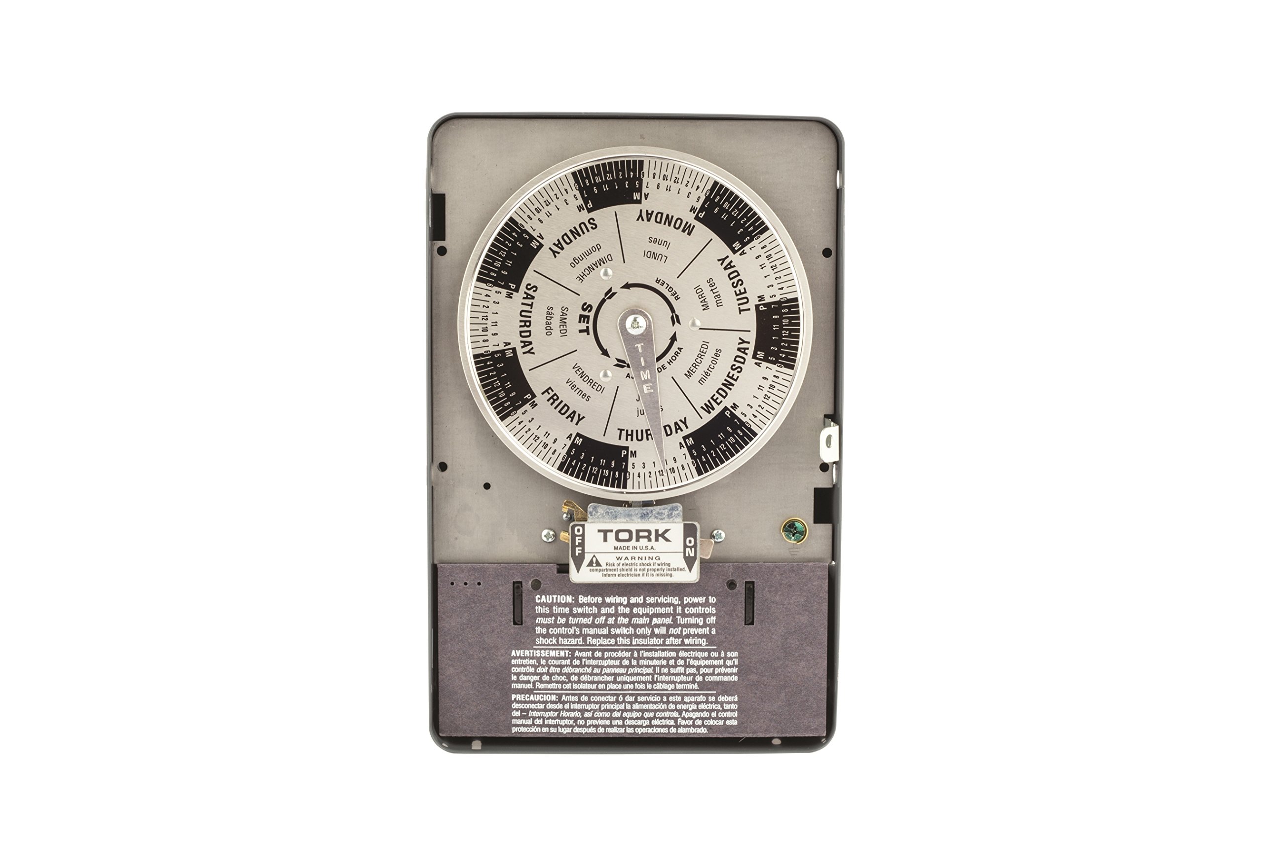7-Day Programmable Timer Switch - W Series Metal Indoor NEMA 1, 120V Input, DPST Output - Perfect for Home Automation & Lighting Control