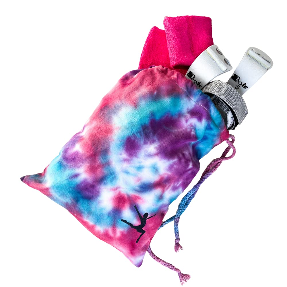 Custom Tie Dye Gymnastics Grip Bag DIY Kit - Personalized Training Gear for Gymnasts - Perfect Gift for Girls & Fun Team Activity - Ideal for Practice, Competitions & Gym Storage