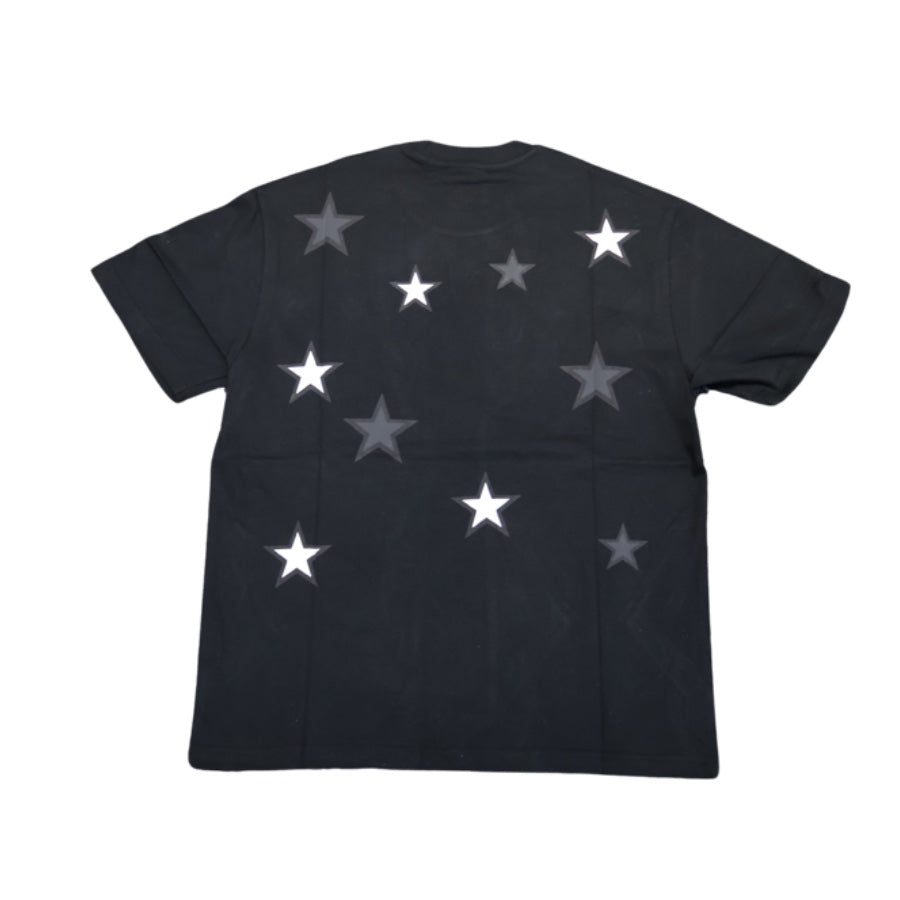 Mr Enjoy Da Money Five Pointed Stars Logo T-Shirt for Men - Black Cotton Graphic Tee for Streetwear, Hip Hop Fashion & Casual Outfits