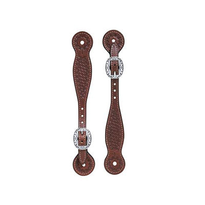 Premium Brown Leather Cowboy Spur Straps for Western Riding & Rodeo - Durable & Adjustable for Horseback Riding, Ranch Work & Country Fashion