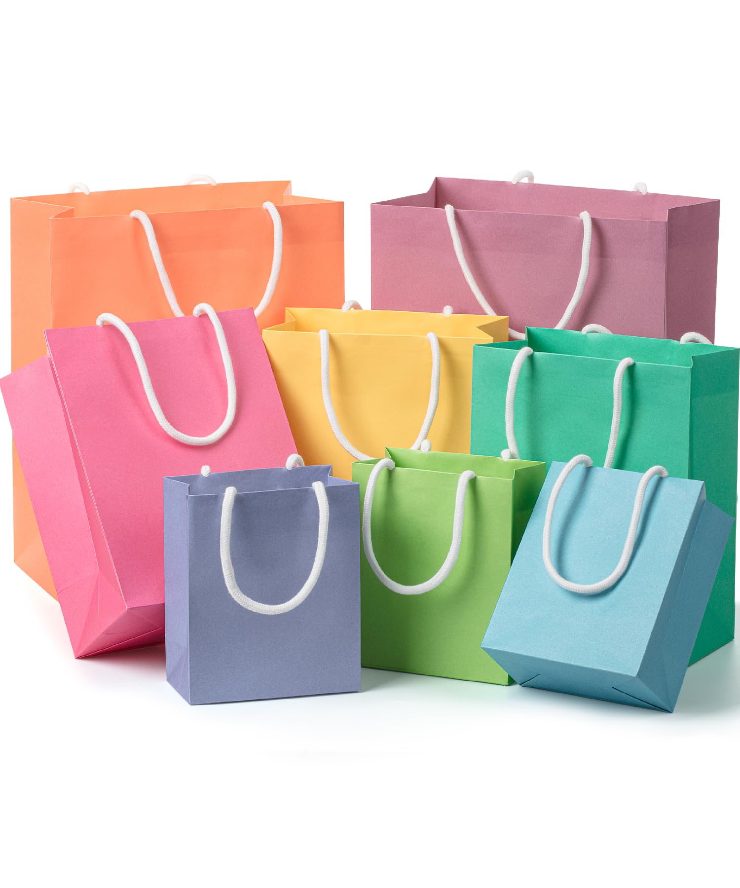 Mr. Pen Assorted Size Gift Bags - 8 Pack Small/Medium/Large Paper Gift Bags with Handles for Easter, Birthday, Christmas & Party Favors | Perfect for Gift Wrapping, Party Decorations & Holiday Treats
